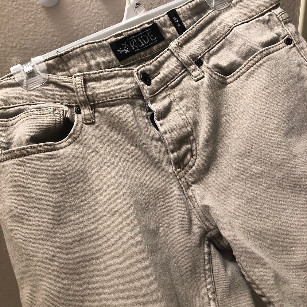 Men’s Khaki Skinny Jeans